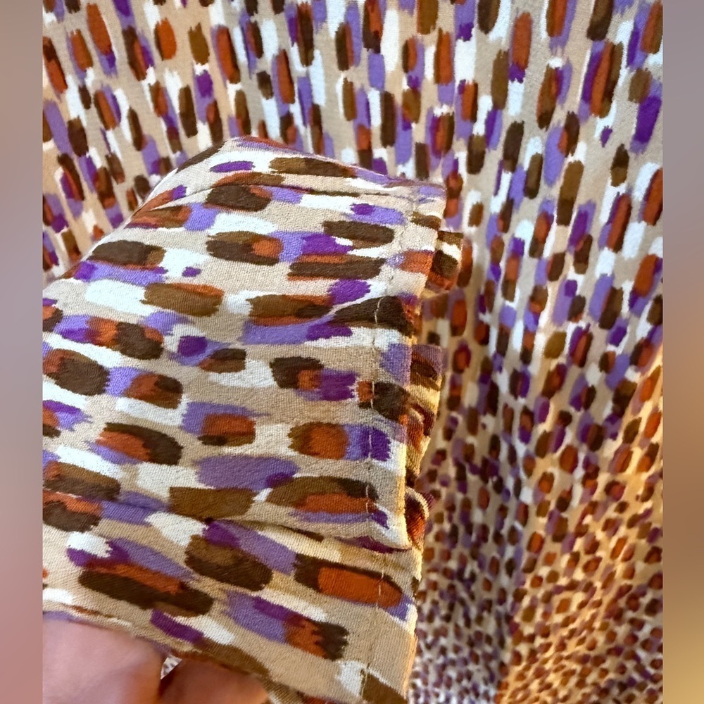 Boss Multicolor Patterned Poly Dress Fall Color Tones - Picture 4 of 5